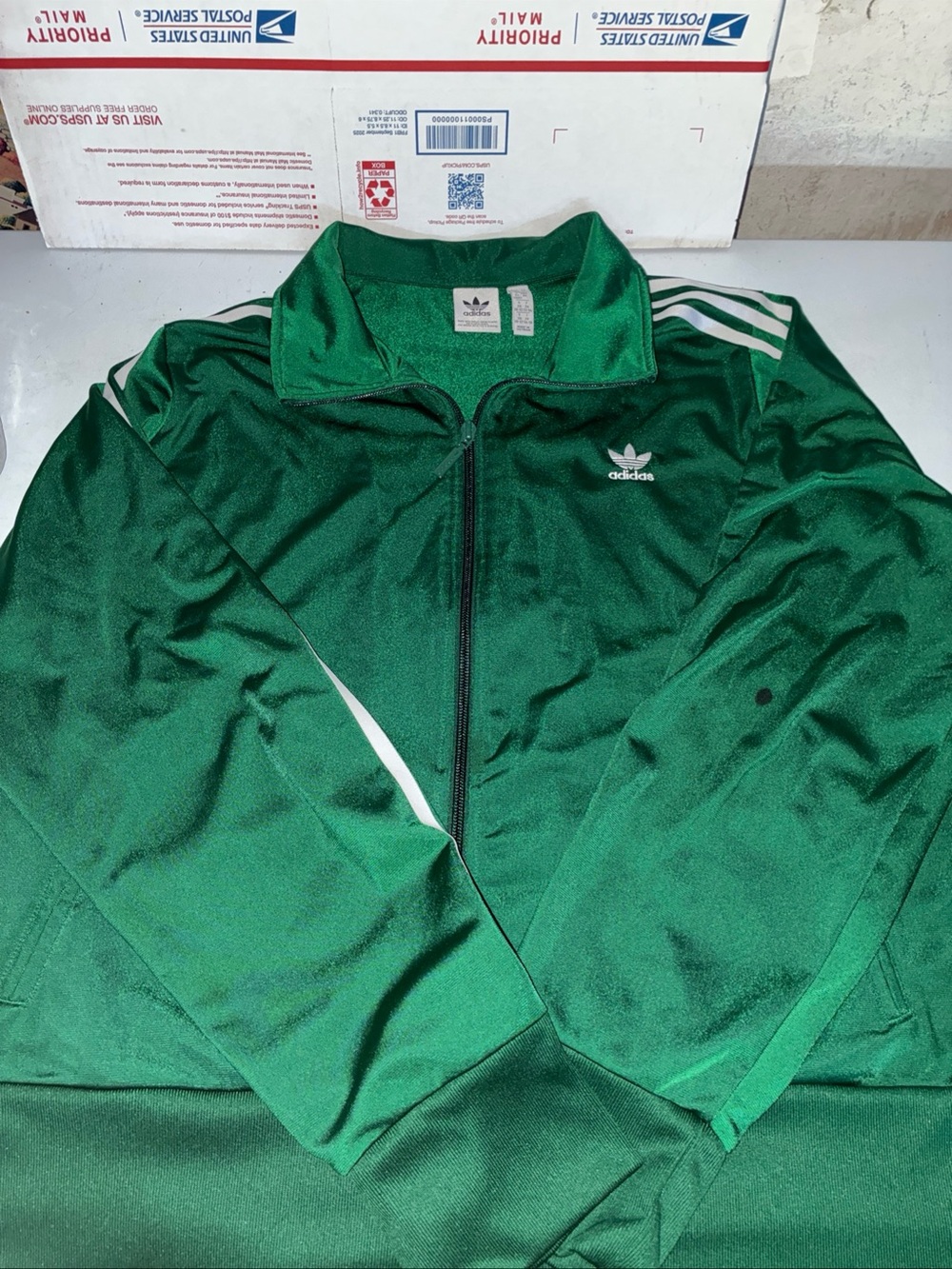 Adidas Womens Green Track Jacket